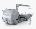 KamAZ 658625-0010-03 Camion Remorquage 2018 Modèle 3d clay render