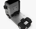 KamAZ 54901 Sattelzugmaschine 2018 3D-Modell Draufsicht