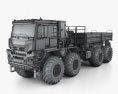 KamAZ 6355 Arctica Truck 2019 3Dモデル wire render