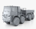 KamAZ 6355 Arctica Truck 2019 3Dモデル clay render