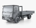 KamAZ Kompas 9 Flatbed Truck 2022 3d model wire render