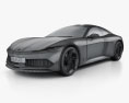 Karma Pininfarina GT 2022 3d model wire render