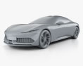 Karma Pininfarina GT 2022 3D модель clay render