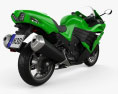 Kawasaki Ninja ZX-14R 2012 Modelo 3D vista trasera