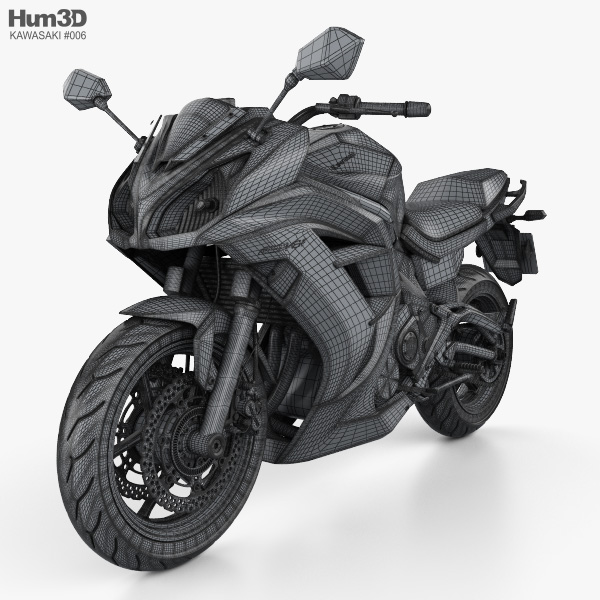 Kawasaki Ninja 2014 3D model on Hum3D