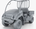 Kawasaki MULE 610 2014 3D-Modell clay render