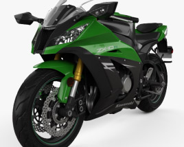 3D model of Kawasaki ZX-10R 2014