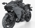 Kawasaki Ninja H2 2015 Modèle 3d wire render