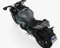 Kawasaki Ninja H2 2015 Modello 3D vista dall'alto