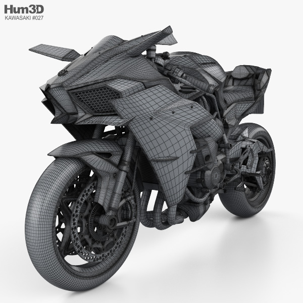 Kawasaki Ninja R 2015 3D - Vehicles on Hum3D