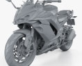 Kawasaki Z1000SX 2017 3d model clay render