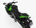 Kawasaki Z900 2017 Modello 3D vista dall'alto
