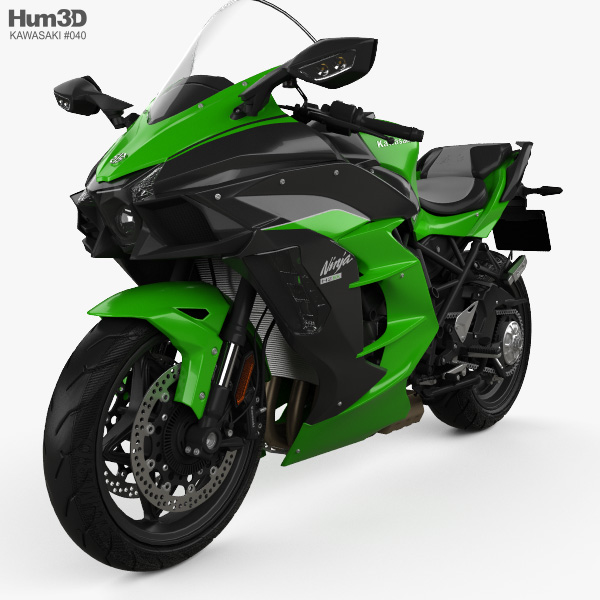 Kawasaki Ninja H2 SX 2018 3D-Modell