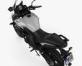 Kawasaki Versys 650 2018 3d model top view