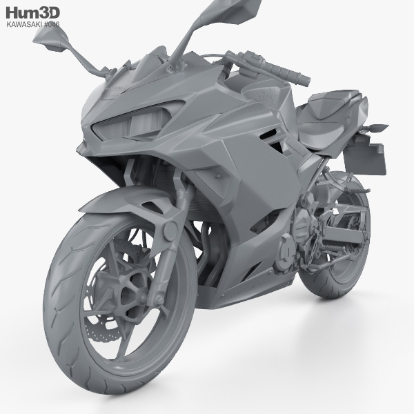 Kawasaki Ninja 400 18 3d Model Vehicles On Hum3d