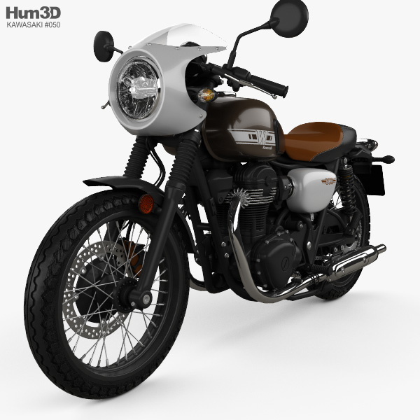 Kawasaki W800 Cafe 2019 Modelo 3D