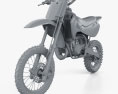 Kawasaki KX65 2020 3d model clay render