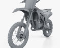 Kawasaki KX85 2020 3d model clay render