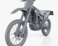 Kawasaki KX450F 2016 3d model clay render