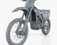 Kawasaki KX250F 2016 3d model clay render