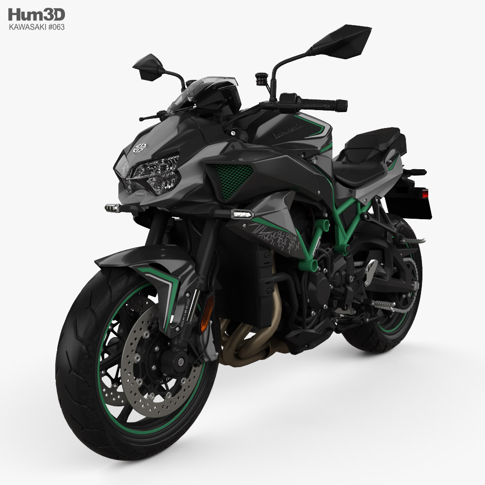 Kawasaki Z H2 2021 3D 모델 