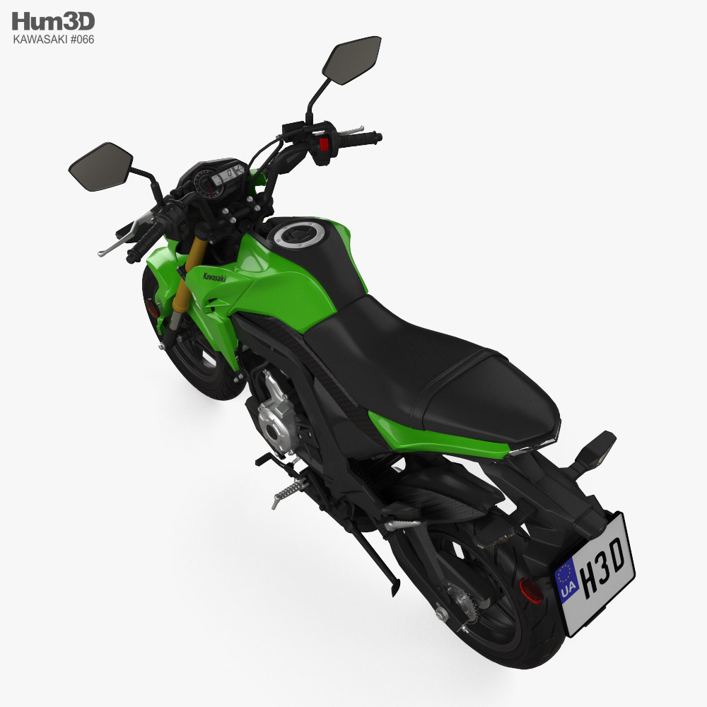 Kawasaki Z125 Pro 2021 3D Model - Vehicles On Hum3D