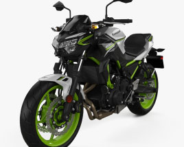 Kawasaki Z650 2021 3D模型