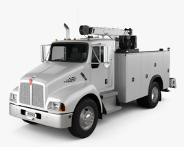 Kenworth T300 Heavy Service Truck 2016 3D 모델 