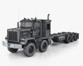 Kenworth C500 Chassis Truck 5axle 2008 3d model wire render