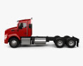 Kenworth T440 Chassis Truck 3-axle 2016 3d model side view