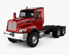 3D model of Kenworth T470 底盘驾驶室卡车 3轴 2009