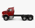 Kenworth T470 Chassis Truck 3-axle 2016 3d model side view