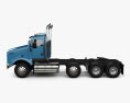Kenworth T800 Camião Chassis 4-eixos 2005 Modelo 3d vista lateral