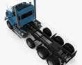 Kenworth T800 底盘驾驶室卡车 4轴 2005 3D模型 顶视图