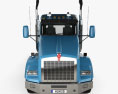 Kenworth T800 섀시 트럭 4축 2016 3D 모델  front view