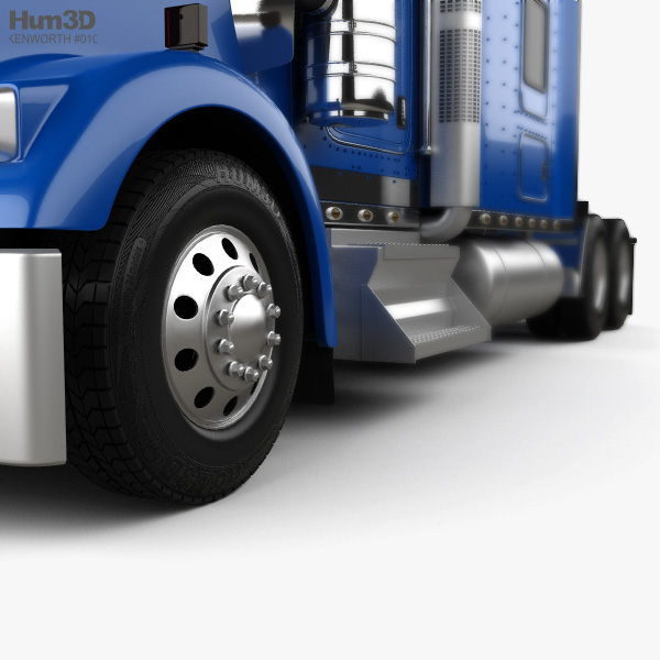 Kenworth W900l Sattelzugmaschine 2005 3d Modell Fahrzeuge On Hum3d