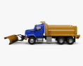 Kenworth T470 Road Cleaner Truck 3-axle 2016 3d model side view