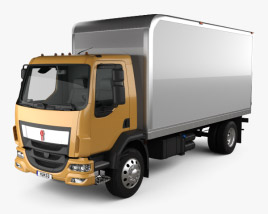 3D model of Kenworth K370 Box Truck 2019
