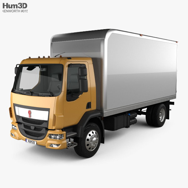 Kenworth K370 箱型トラック 2014 3Dモデル