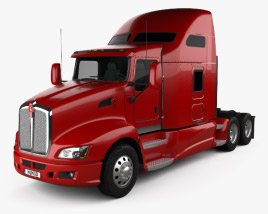 Kenworth T660 트랙터 트럭 2015 3D 모델 