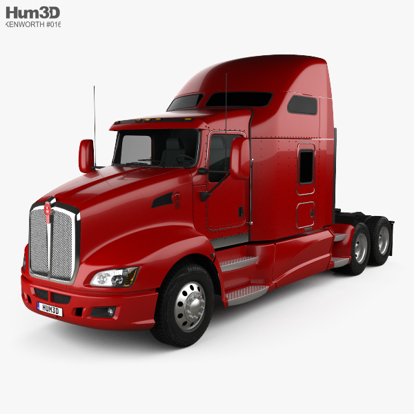 Kenworth T660 Camião Tractor 2008 Modelo 3d