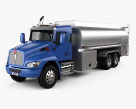 Kenworth T370 Tanker Truck 3-axle 2016 3D model