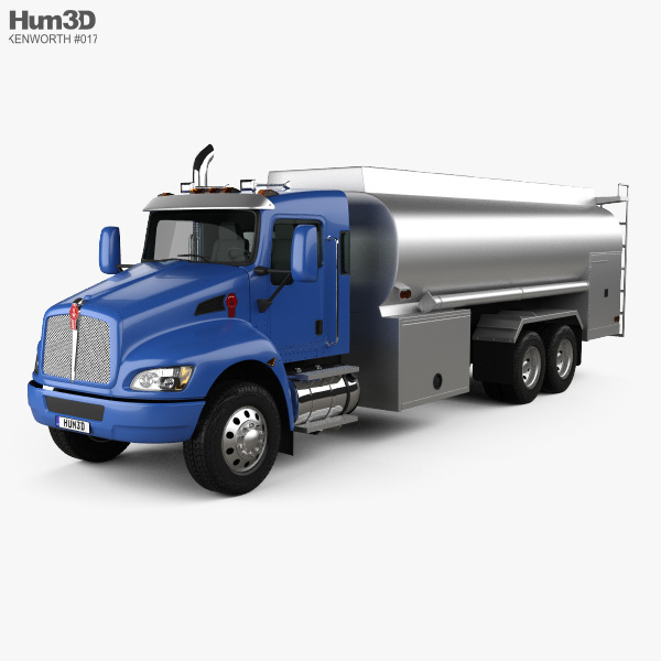 Kenworth T370 Camión Cisterna 3 ejes 2009 Modelo 3D
