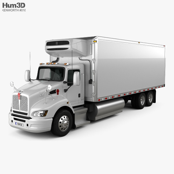 Kenworth T440 Camión Frigorífico 3 ejes 2009 Modelo 3D