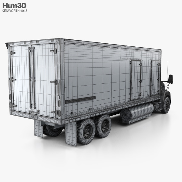 Download Kenworth T440 Refrigerator Truck 3-axle 2009 3D model ...
