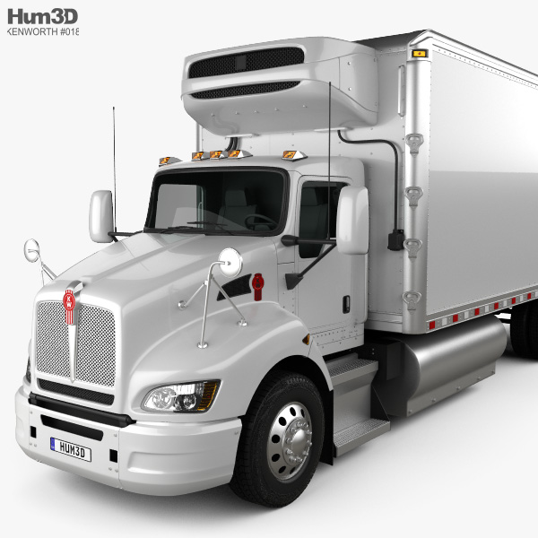 Download Kenworth T440 Refrigerator Truck 3-axle 2009 3D model ...