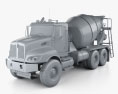 Kenworth T470 Mixer Truck 3-axle 2016 3d model clay render