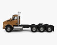 Kenworth T880 底盘驾驶室卡车 4轴 2013 3D模型 侧视图
