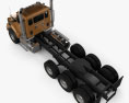 Kenworth T880 섀시 트럭 4축 2018 3D 모델  top view