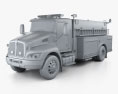 Kenworth T370 Fire Truck 2016 3d model clay render
